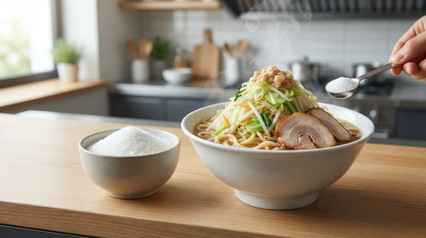 二郎系ラーメンの味の素は小さじ1（約3g）がベスト｜結論まとめ