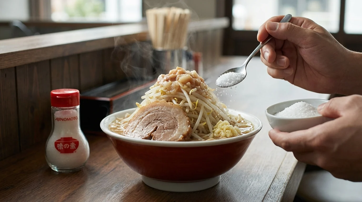二郎系ラーメンへの味の素の入れ方｜量の目安と注意点