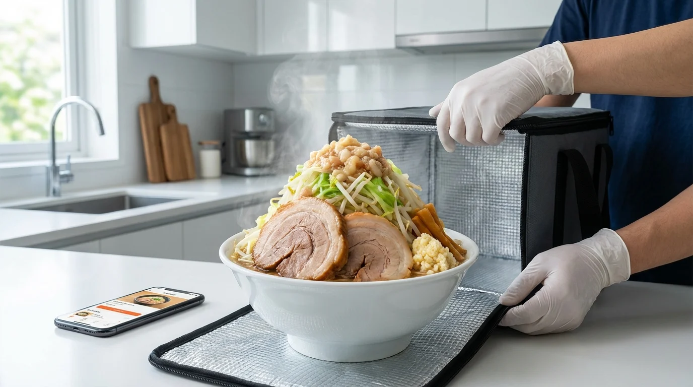 二郎系ラーメンを出前で注文する方法【5ステップ】