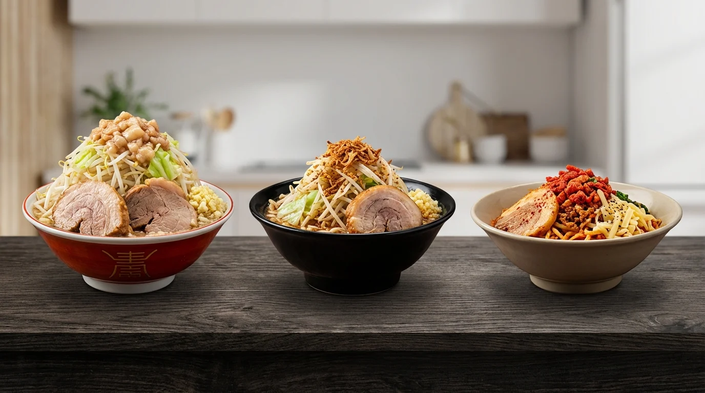 二郎系ラーメンは3種類｜直系・インスパイア・亜流の違い早見表