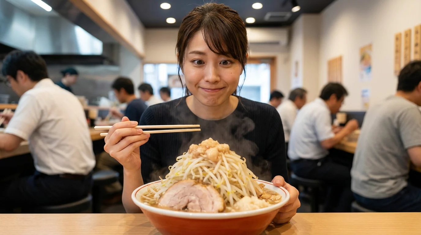 女性の二郎系ラーメンデビューでよくある質問FAQ