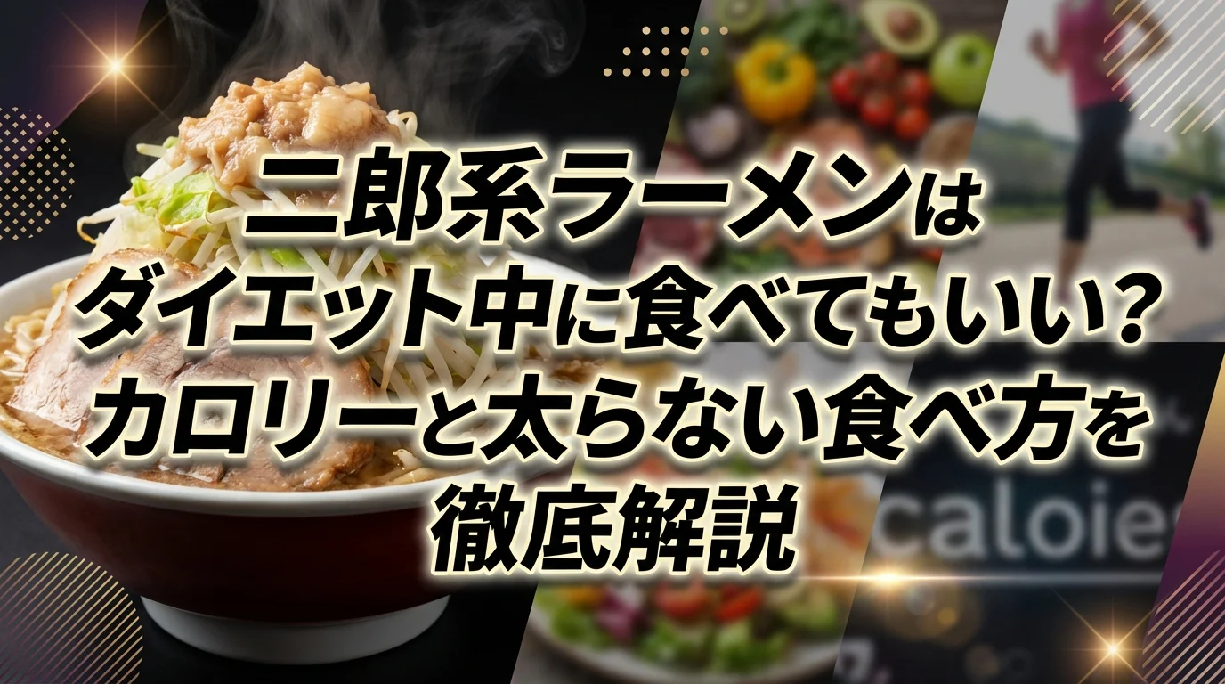 二郎系ラーメンはダイエット中に食べてもいい？カロリーと太らない食べ方を徹底解説