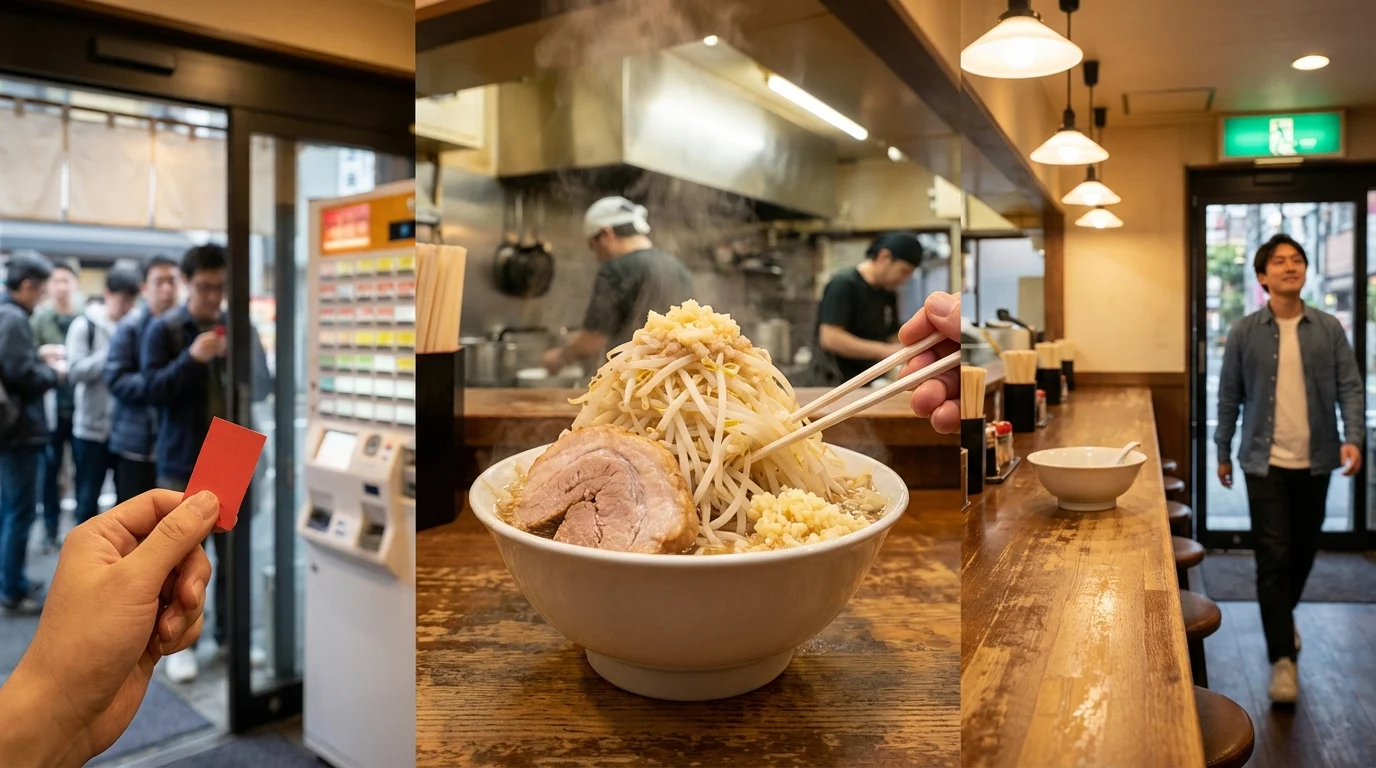 初めての二郎系ラーメン｜入店から退店までの完全シミュレーション