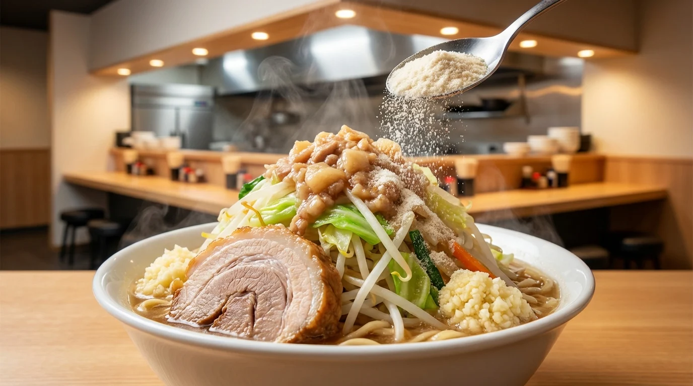 魔法の粉の正体は「うま味調味料」！二郎系ラーメンで使われる理由
