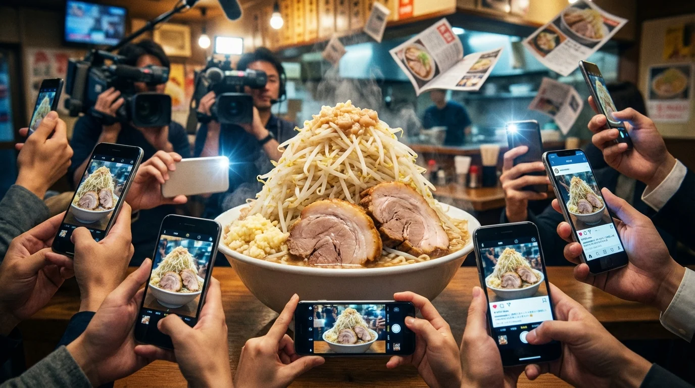 二郎系ラーメンが社会現象になるまで｜メディアとSNSの影響
