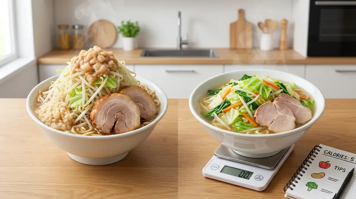 二郎系ラーメンのカロリーを抑える5つのテクニック