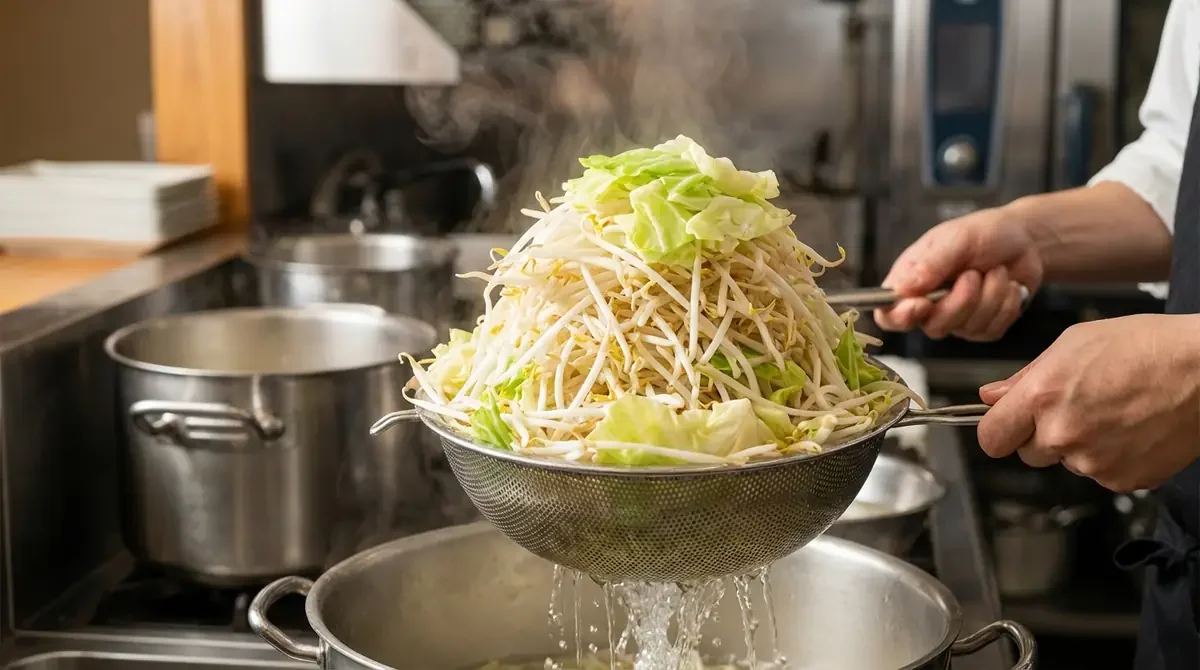 野菜の茹で方を完全マスター｜二郎系レシピの肝