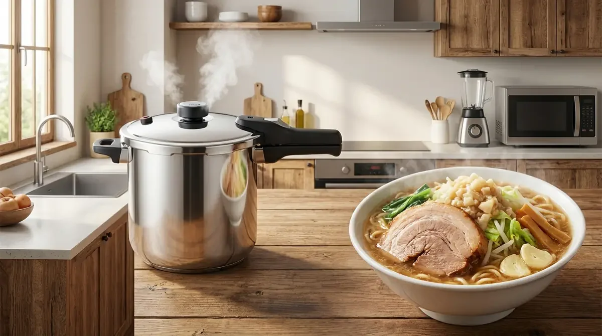 時短で二郎系スープを作る方法｜圧力鍋・代替手段