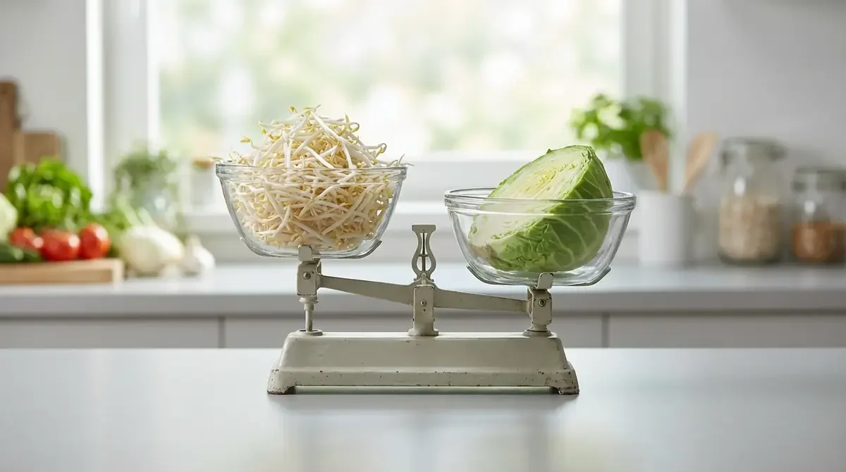 野菜の中身は何？もやしとキャベツの比率