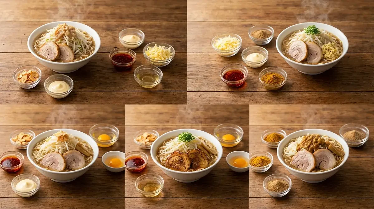 目的別|二郎系味変のおすすめ組み合わせパターン5選