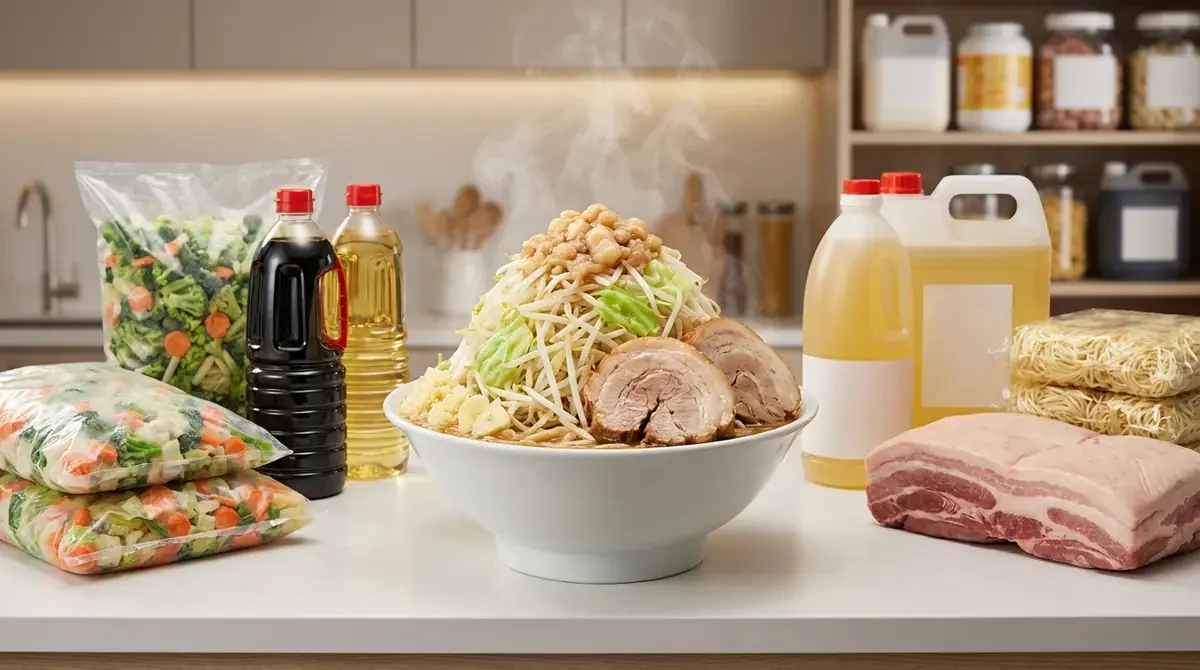 【結論】業務スーパーだけで二郎系ラーメンは作れる