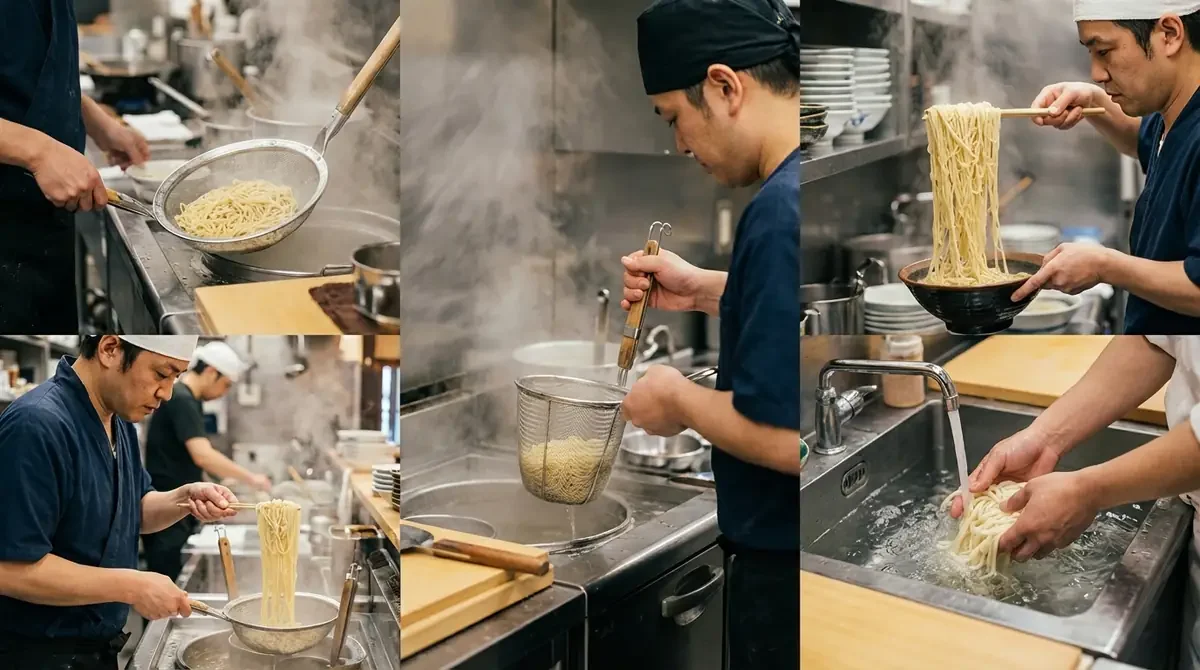 店舗によって違う？麺上げのローカルルール