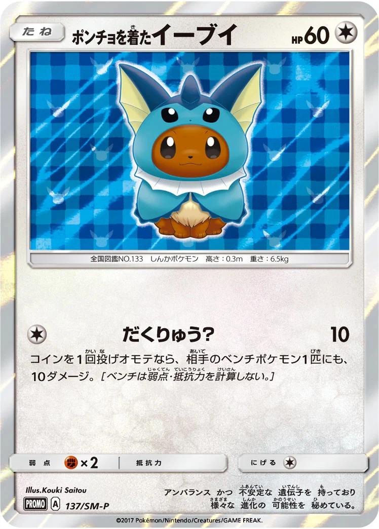 ポンチョを着たイーブイ(SW)