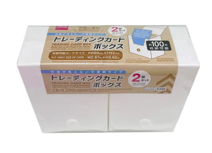 ダイソーのトレーディングカードボックス 2個入り